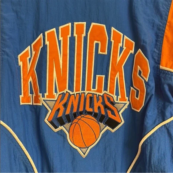 Vintage Apex One X NBA X New York Knicks Blue Orange Windbreaker